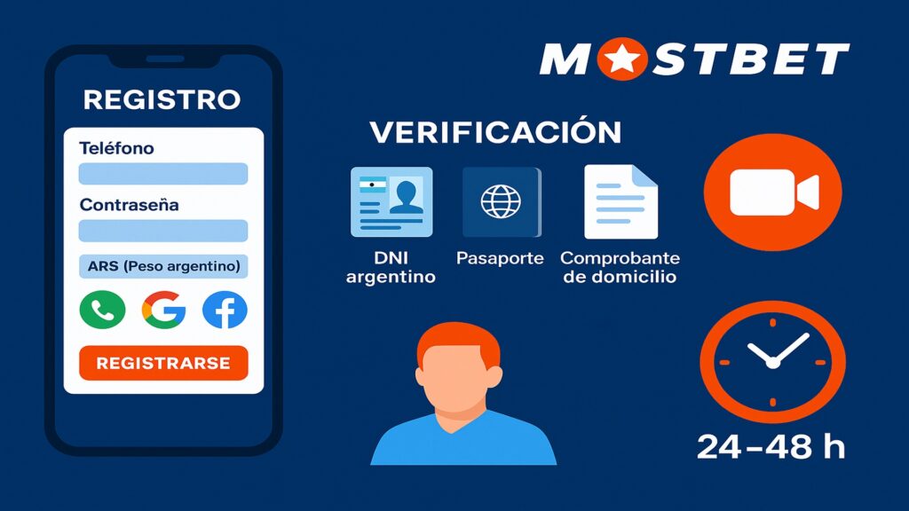Registro y verificación de cuenta Mostbet Argentina