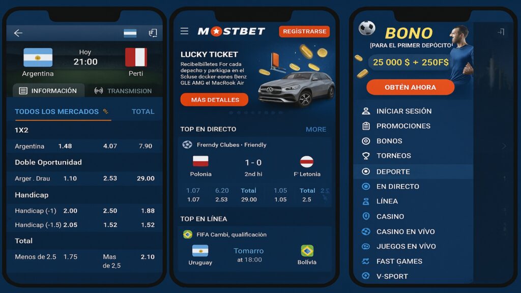 Ventajas de la aplicación Mostbet